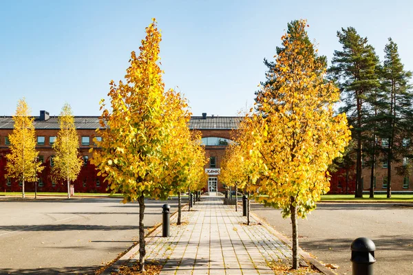 Kouvola Finlândia Setembro 2020 Construção Universidade Ciências Aplicadas Sudeste Finlândia — Fotografia de Stock