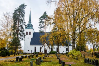 Kouvola, Finlandiya - 11 Ekim 2020: Valkeala Kilisesi