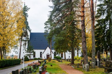 Kouvola, Finlandiya - 11 Ekim 2020: Valkeala Kilisesi