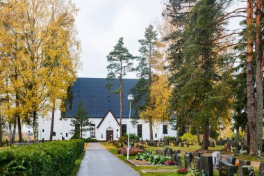 Kouvola, Finlandiya - 11 Ekim 2020: Valkeala Kilisesi