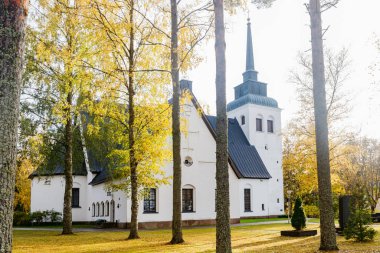 Kouvola, Finlandiya - 11 Ekim 2020: Valkeala Kilisesi
