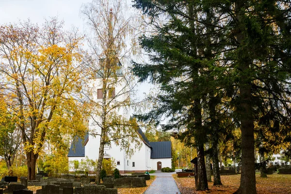 Mooie Witte Kerk Van Valkeala Kouvola Finland — Stockfoto