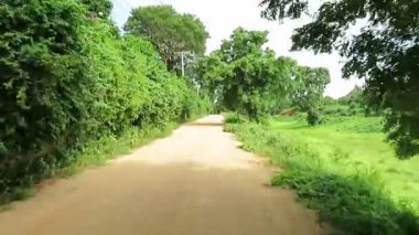 Myanmar 'da Bagan' ın şeritleri ve patikalarında scooter sürmek, eski Budist tapınakları ve pagodaları geçmek...