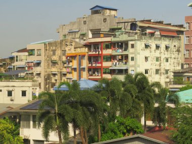 Yangon Altın Saat 'teki yerleşim yerleri. JPG
