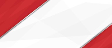 Soyut şablon kırmızı ve beyaz köşegen örtüşen katmanlar arka plan