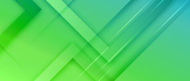 Modern mavi ve yeşil soyut arkaplan kağıt parlaklığı ve sunum tasarımı için katman ögesi