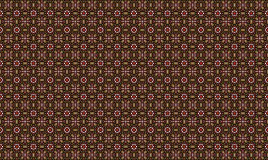 Dekoratif elementlere sahip kusursuz bir geometrik desen, tekstil ve arkaplan tasarımları için mükemmel, klasik stil