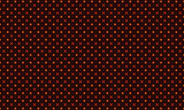 Tekstil, duvar kağıdı ve grafik tasarım projeleri için kusursuz kırmızı ve turuncu geometrik desen, koyu arkaplan