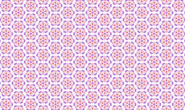 Pembe ve mor renklerde kusursuz bir çiçek deseni. Kumaş, duvar kağıdı ve arka plan tasarımları için mükemmel.