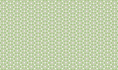 Geometrik üçgen elementlerin tarzına sahip kumaş ve duvar kağıdı için kusursuz yeşil desenli bir desen tasarımı.