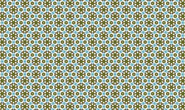 Çiçekli elementlerle kusursuz bir geometrik desen. Tekstil, duvar kağıdı ve arka plan tasarımları için mükemmel.