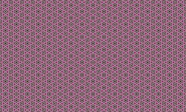 Tekstil ve tasarım projeleri için tozlu bir gül arkaplan üzerinde yıldızlar ve kareler ile kusursuz geometrik desen