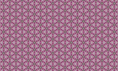 Tekstil ve duvar kağıdı arkaplanı ve dekorasyonu için çiçekli ve geometrik elementlere sahip pürüzsüz bir desen tasarımı