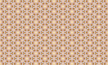 Turuncu ve beyaz renkli tekstil ve duvar kağıtları için kusursuz çiçek desenli arkaplan tasarımı