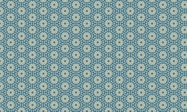 Mavi ve beyaz desenli kusursuz bir çiçek deseni, klasik tarzı olan tekstil ve duvar kağıdı tasarımları için mükemmel.
