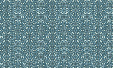 Duvar kağıdı, duvar kâğıdı ve tasarım projeleri için mükemmel, mavi ve beyaz desenli kusursuz bir çiçek deseni. yüzey dokusu