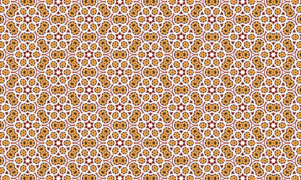 Turuncu, beyaz ve kırmızı şekilli kusursuz geometrik desen, arka plan ve tekstil için mükemmel.