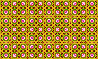 Renkli şekilleri olan canlı bir geometrik desen tasarımı, tekstil ve duvar kağıdı uygulamaları için mükemmel.