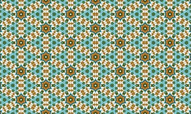 Çiçekli elementlerle kusursuz geometrik desenli, arka plan ve tekstil tasarımları için mükemmel.