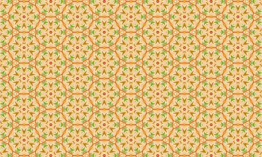 Tekstil duvar kağıdı ve dekorasyon kullanımı için kusursuz çiçek desenli arkaplan vektör çizimi