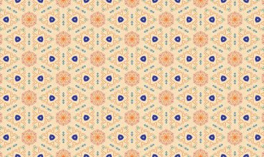 Tekstil arka plan duvar kâğıdı dekorasyonu için kusursuz bir çiçek deseni tasarımı.