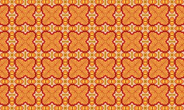 Tekstil, arkaplan, yüzey, duvar kağıdı, dekoratif sanat ve baskı tasarımı için kusursuz bir turuncu desen
