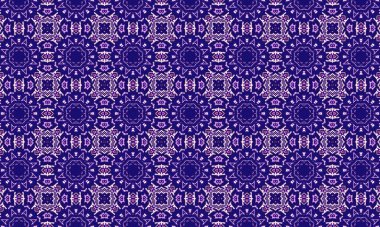Koyu mavi ve açık mor renklerde kusursuz geometrik desen, tekstil tasarımı ve arka plan kullanımı için mükemmeldir.