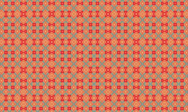 Pembe çiçekli, geometrik şekilli, tekstil ve duvar kağıdı tasarımları için mükemmel, kusursuz bir desen.