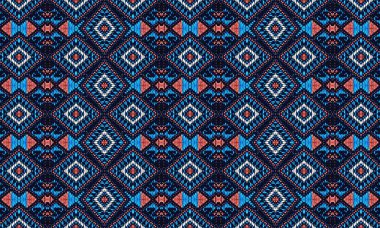 Geometrik şekilli, tekstil ve yüzey tasarımı projeleri için mükemmel, kusursuz bir kabile deseni tasarımı.