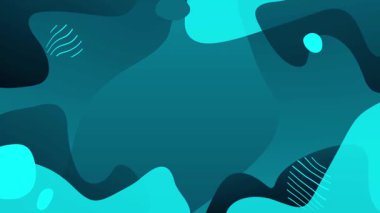 Görüntü düzenleme ve hareket grafikleri için mükemmel mavi tonlarında bir döngü soyut arkaplan canlandırması