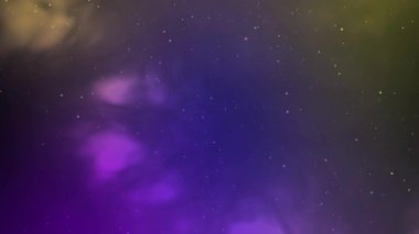 Uzay keşfi ve kozmik görüntüler için parıldayan yıldızlar ve galaksi ile gece gökyüzü video arka planı