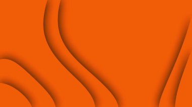 Tasarım ve sunum şablonu gereksinimleri için eğri çizgileri olan turuncu soyut bir arkaplan