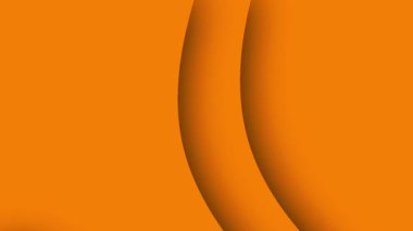 Pürüzsüz kıvrımlı çizgileri olan canlı bir turuncu arkaplan grafik tasarımı ve sunumlar için mükemmeldir.