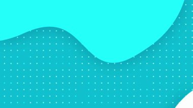 Modern tasarım ve sunum kullanımı için noktalı ve dalgalı serin bir turkuaz arka plan. İndir şimdi.!