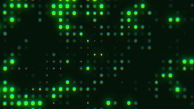 Teknoloji ve dijital sunumlar ve daha fazlası için yeşil öncü matris arka plan animasyonu. 100 şilin.