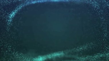 video düzenleme ve hareket grafikleri projeleri için parlayan parçacıklar içeren animasyon arkaplan döngüsü. Kaplama olarak kullan.