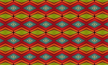 Elmaslar ve kabile sanat unsurlarıyla canlı bir geometrik desen renksiz bir tasarım yaratıyor.