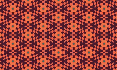 Turuncu ve kahverengi renklerde kusursuz bir soyut desen, arka plan, tekstil ve 100 Char dizayn için harika.