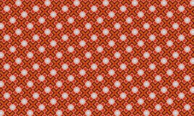 Kırmızı ve beyaz geometrik dikişsiz desen, kumaş tasarımı ve dijital kağıt arka plan kullanımı için mükemmel.