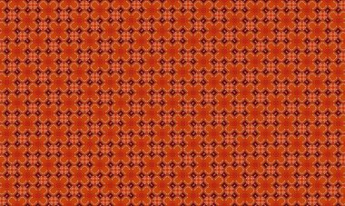 Geometrik şekilli kumaş ve duvar kağıtları için kusursuz turuncu desenli arka plan tasarımı
