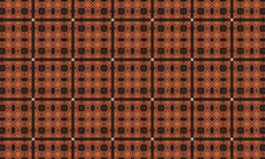 Tekstil arkaplanı ve klasik duvar kağıdı dekoratif tasarımı için kahverengi geometrik desen tasarımı