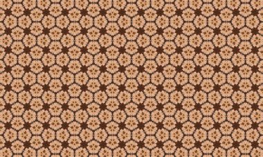 Kahverengi ve bej renklerde kusursuz çiçek deseni, tekstil, duvar kağıdı ve arkaplan tasarımı projeleri için mükemmel.
