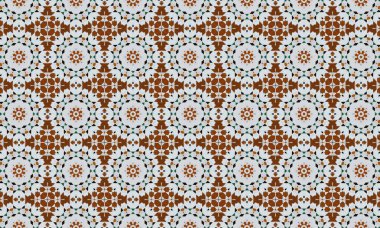 Bu resim, tekrarlanan bir dizide karmaşık dairesel tasarımlardan oluşan çarpıcı bir geometrik desen içeriyor. Parlak renkler arasında sarı, mavi, yeşil ve turuncu, parlak siyah bir arkaplan üzerine kurulmuş, görsel olarak çarpıcı ve...