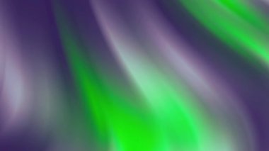Pürüzsüz, bulanık bir tasarım içinde dönen mor ve yeşil renkler içeren büyüleyici bir soyut arkaplan.