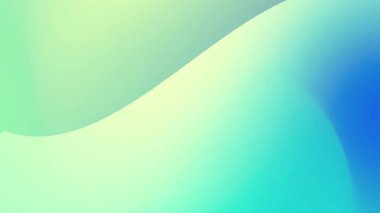 Pürüzsüz bir mavi, yeşil ve sarı renkli özgün bir arka plan, görsel olarak çekici ve sakinleştirici bir atmosfer yaratır..
