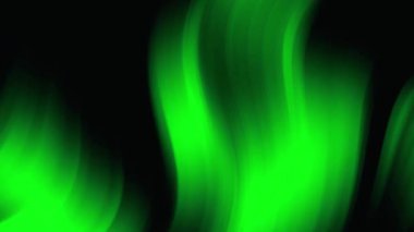 Abstract visual effect featuring vibrant green neon light waves on a dark background, creating a mesmerizing and futuristic ambiance.