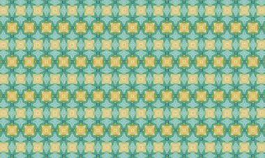 Sarı ve yeşil renklerden oluşan canlı bir geometrik desen tasarımlara modern bir dokunuş eklemek için mükemmel..