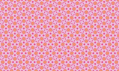 Yaratıcı projeler için çarpıcı pembe ve turuncu yıldız desenli arka plan