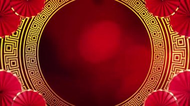 Bu canlı kırmızı ve altın renginde Çin esinlenilmiş tasarımla, kültürel gelenekleri kutlamak ve projelerinize biraz zarafet katmak için mükemmel bir ortam yaratın..