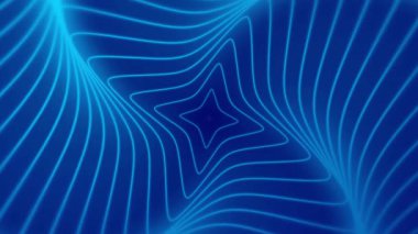 Dijital projelerinize fütüristik bir dokunuş eklemek için mükemmel dinamik bir yıldız deseni oluşturan parlak mavi neon ışıklarının büyüleyici etkisini deneyimleyin..